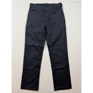 Red Kap Pants 30X29 Black Workwear Uniform Straight Leg Pockets Mid-Rise